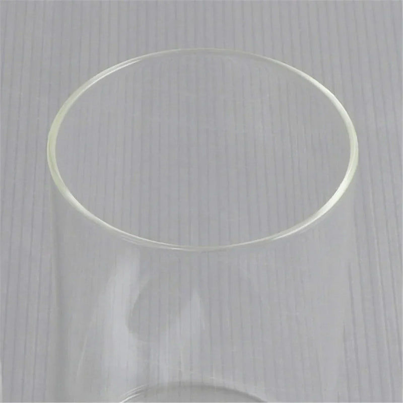 Axyaa Clear Glass Cylinder Lamp Shade for E27 E26 Socket Vanity Floor Chandelier
