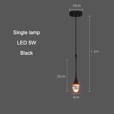 Axyaa Bubble Crystal Pendant Lights: Elegant Indoor Hanging Lamp for Home Decor