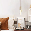 Axyaa Stone Bedside Counter Set with Pendant Lights