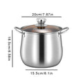 Axyaa Stainless Steel Large Capacity Soup Pot for Induction Gas Stove