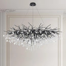 Axyaa Crystal Raindrop Chandelier - Nordic High-End Luxury Pendant Light