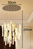 Axyaa Crystal Chandeliers Indoor LED Ceiling Light for Living Room