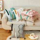Axyaa Bohemian Tufted Cushion Cover for Sofa, Removable Washable Pillowcase