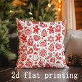 Christmas Pattern Rectangle Pillowcase for Sofa Bedroom Car Pillow Cover by Axyaa