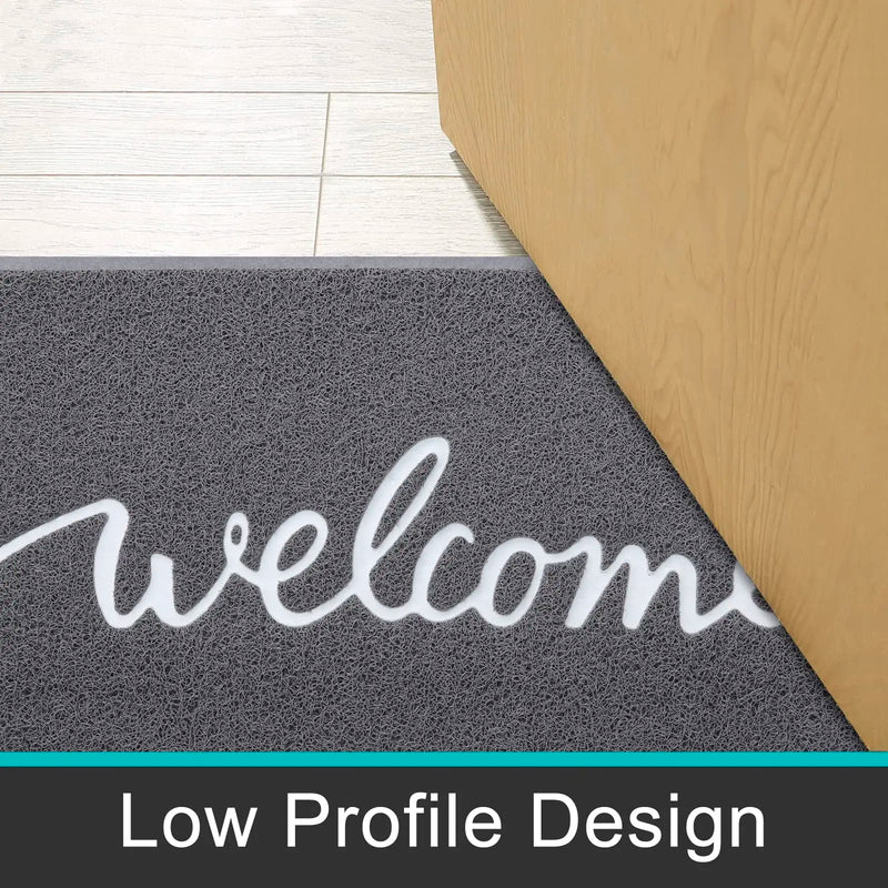 Axyaa Garden Dirt Trapper Entryway Mat - Cute Letters Non-Slip Door Mat