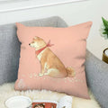 Axyaa Shiba Inu Cushion Cover 45x45cm for Bed or Chair Decor