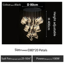 Axyaa Large Crystal Chandelier for Luxury Home Decor, Modern Hanging Lamp for Living Room