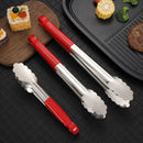 Axyaa Stainless Steel BBQ Tongs, Buffet Serving Clamp for Home Kitchen