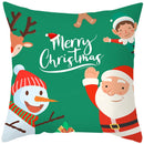 Axyaa Christmas Cushion Cover 45x45cm Snowman Santa Noel Navidad Happy New Year