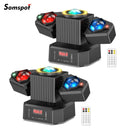 Axyaa Two-armed RGBW Moving Head Lighting with Remote Control for Stage Effects
