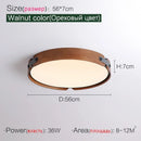Axyaa Walnut Ceiling Light: Modern Japanese Style Nordic Fixture for Master bedroom and Restaurant