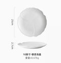 Axyaa 10-Inch Ceramic High-End Soup Bowl White Tableware - Multipurpose Shallow Bowl