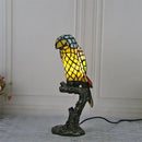 Axyaa Tiffany Parrot LED Glass Table Light - Creative Home Decor