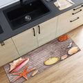 Axyaa Ocean Waves Beach Carpet - 3D Kitchen Bedroom Floor Rug