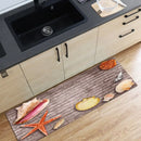 Axyaa Ocean Waves Beach Carpet - 3D Kitchen Bedroom Floor Rug