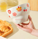Axyaa Kids' Ceramic Noodle Soup Bowl Large Cute Cartoon Rice Household Bowl