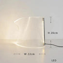 Axyaa 2025 Dimmable LED Acrylic Table Lamp for Indoor Study Desk Lighting