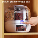 Axyaa 6 Grid Rice and Grain Dispenser Container