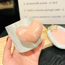 Axyaa Heart Handle Ceramic Coffee Mug and Saucer Set