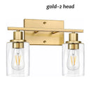 Axyaa Retro Iron Glass Wall Lamp for Bedroom, Corridor, Mirror LED Front Torch