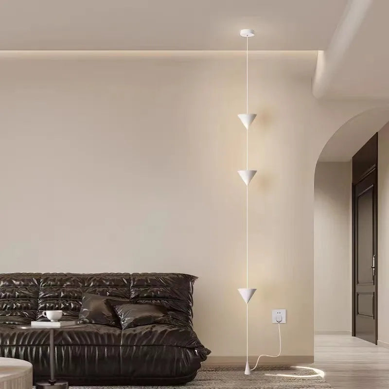 Axyaa Nordic Black Cone Pendant Light for Bedroom, Living Room, and Dining Room