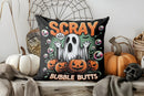 Axyaa Scray Ghost Bubble Butts Halloween Pillow Cover