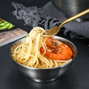 Axyaa Double-layer Insulated Stainless Steel Rice Bowl Multi-size Noodle Bowl