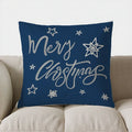 Blue Car & Tree Christmas Pillow Cover - Axyaa Brand