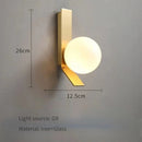 Axyaa Modern Iron LED Wall Lamp for Bedside Study and Living Room Lighting