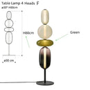 Axyaa Candy Style Glass LED Floor Lamp Table for Bedroom, Living Room