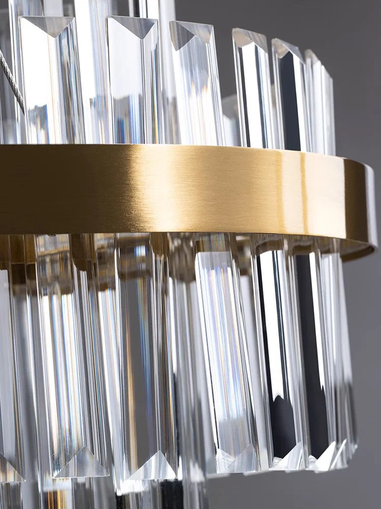 Axyaa Crystal Ceiling Chandelier for Luxe Living Spaces