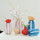 Axyaa Fringe Glass Vase Cover Band for Irregular Floral Arrangement