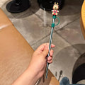 Axyaa Silicone Straw Cover & Brush Set for 7-8mm Straws, Reusable & Splash Proof