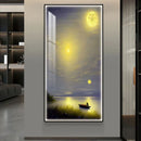 Axyaa Light Luxury LED Landscape Mural Lamp for Grand Entrance Decoration