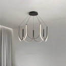 Axyaa U Shape LED Pendant Chandelier for Modern Minimalist Luxury Home Decor