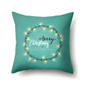 Axyaa Christmas Santa Claus Print Pillow Cover 45X45CM