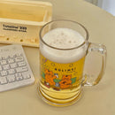 Axyaa Cute Cat Glass Cup Handle Beer Coffee Juice Milk Tea Mugs Birthday Gift