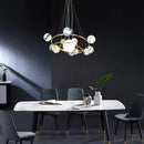 Axyaa LED Glass Globe Pendant Light Chandelier for Modern Living & Boys Room