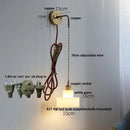 Axyaa Moon LED Wall Light Fixture Adjustable Nordic Modern Bedside Lamp