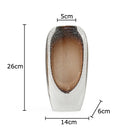 Axyaa Double-layer Bubble Glass Vase for Hydroponics and Flower Arrangement