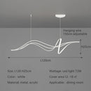 Axyaa Curved LED Dining Chandelier - Modern Kitchen Bar Pendant Lights