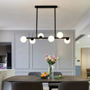 Axyaa Glass Ball Chandelier Suspension for Dining Room, Kitchen, Office - Modern Design