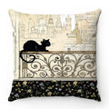 Axyaa Cartoon Cat Pattern Sofa Cushion Covers - Lovely Animal Pillowcase