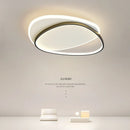 Axyaa Nordic Modern Bedroom LED Lamp: Simple, Ultra-thin, Art Interlaced Lines, Round Design