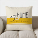 Axyaa Daisy Pattern Pillow Cover - Ideal for Sofa, Bedroom, Car