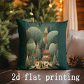 Axyaa Festive Christmas Pillow Covers for Sofa, Bedroom, and Car
