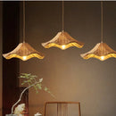 Axyaa Luxury Rattan Pendant Light Vintage Bohemian Handwoven Lampshade
