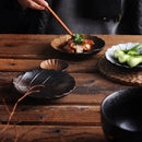 Axyaa Round Leaf Tree Ceramic Plate - Restaurant & Home Snack Vegetable Fruit Tray