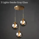 Axyaa Glass Pendant Lamp LED Hanging Light for Dining Room Kitchen Bedroom