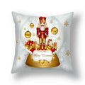 Axyaa Festive Christmas Pillow Case for Sofa Decor Merry Xmas Cushion Cover